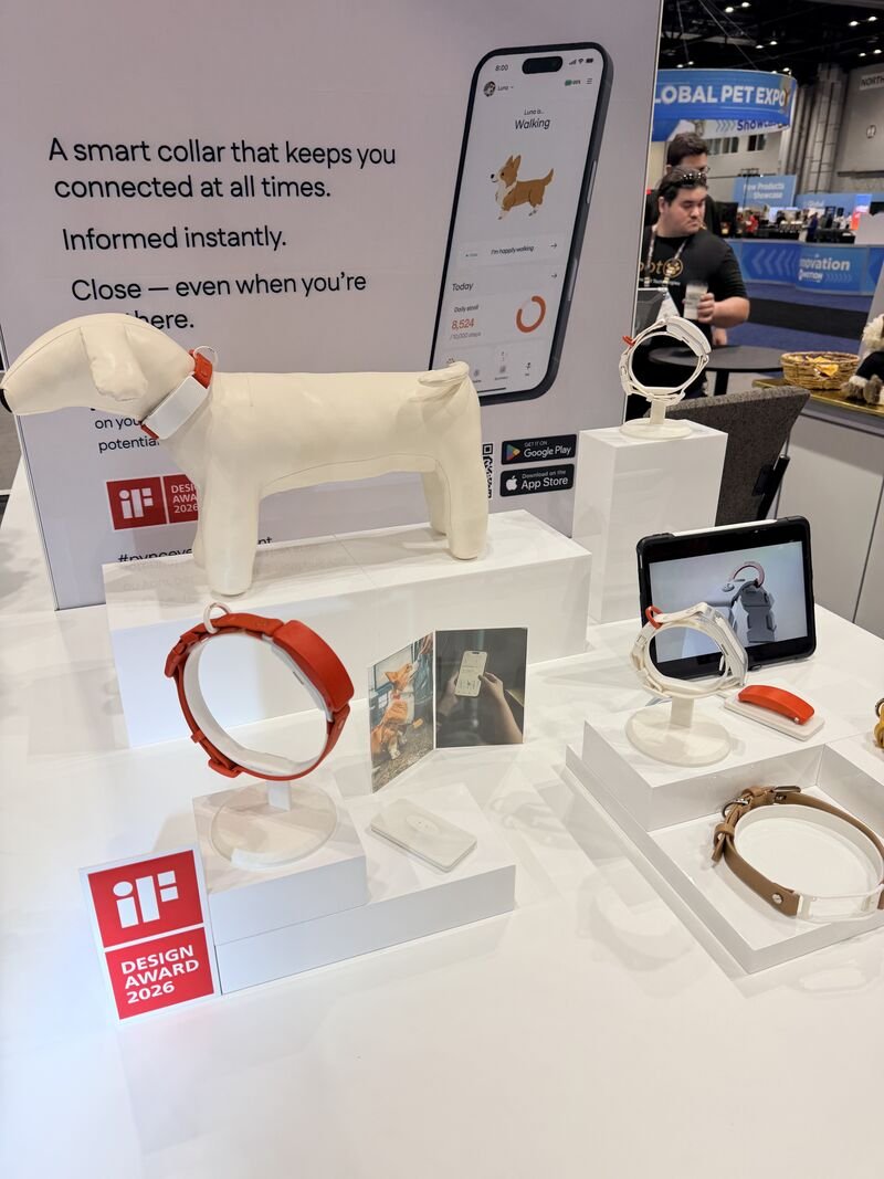 A Smart Collar with an iF Design Award 2026 Badge – Global Pet Expo 2026